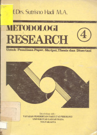 Image of Metodologi Research IV