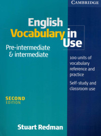 Image of English Vocabulary  In Use Pre Intermediate and Intermediate