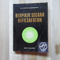 Image of Berpikir Secara Kefilsafatan