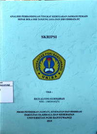 Image of ANALISIS PERBANDINGAN TINGKAT KEBUGARAN JASMANI PEMAIN SEPAK BOLA SSB TANJUNG JAYA DAN SSB UDDHATA FC