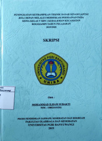 Image of PENINGKATAN KETRAMPILAN TEKNIK DASAR SENAM LANTAI ROLL DEPAN MELALUI MODIFIKASI PERMAINAN PADA SISWA KELAS V SDN 1 KEDALEMAN KECAMATAN ROGOJAMPI TAHUN PELAJARAN 2019/2020