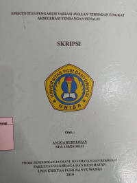 Image of EFEKTIVITAS PENGARUH VARIASI AWALAN TERHADAP TINGKAT AKSELERASI TENDANFAN PENALTI