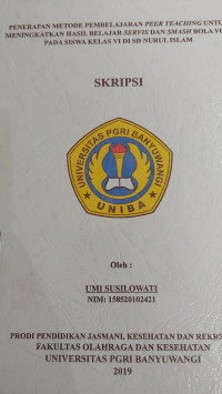 Image of PENERAPAN METODE PEMBELAJARAN PEER TEACHING UNTUK MENINGKATKAN HASIL BELAJAR SERVIS DAN SMASH BOLA VOLI PADA SISWA KELAS VI DI SD NURUL ISLAM.