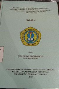 Image of PENINGAKATAN HASIL BELAJAR BOLA VOLI MELALUI PENDEKETAN ARIES DALAM PERMAINAN 3 ON 3 PADA SISWA KELAS X IPA 1 MADRASAH ALIYAH MA'ARIF AMBULU JEMBER