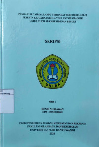 Image of PENGARUH CAHAYA LAMPU TERHADAP PERFORMA ATLET PESERTA KEJUARAAN BOLA VOLI ANTAR SMA/SMK UNIBA CUP II SE-KARESIDENAN BESUKI