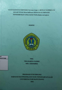 Image of UJI EFEKTIVITAS EKSTRAK Curcuma longa L. DENGAN KOMBINASI GETAH TUNAS Musa balbisana SEBAGAI ALTERNATIF PENYEMBUHAN LUKA SAYAT PADA Rattus norvegicus