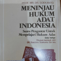 Image of MENINJAU HUKUM ADAT INDONESIA