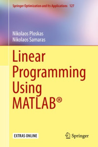 Image of Springer Optimization and Its Applications Linear Programming Using MATLAB