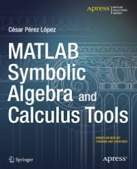 Image of Matlab Symbolic Algebra And Calculus Tools