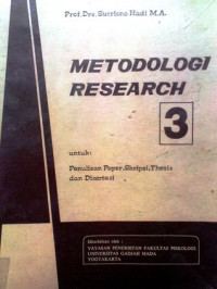 Metodologi Research III