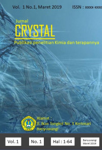 Crystal : Publikasi Penelitian Kimia dan Terapannya